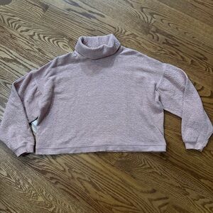Lululemon Funnel Neck Cropped Sweater Pink